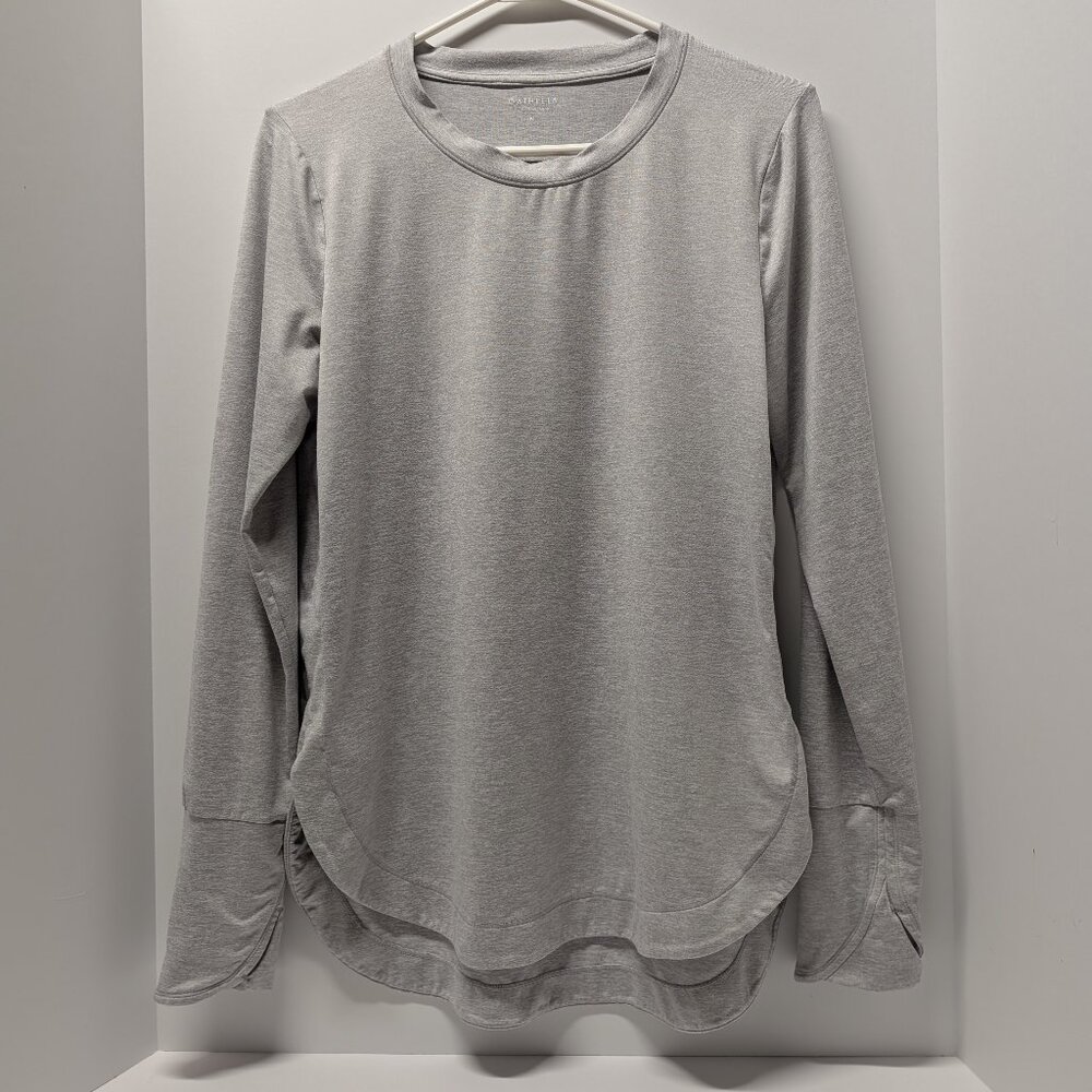 Athleta Gray Crewneck Sweatshirt w/ Thumbholes